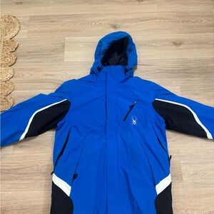 Spyder men’s Blue and Black ski Jacket